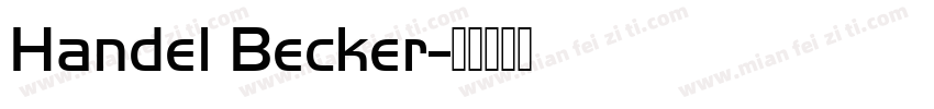 Handel Becker字体转换
